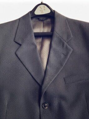 Fioravanti Soft Mens Suit Jacket Grey 3 Button Blazer Charcoal No Size Tag 42R